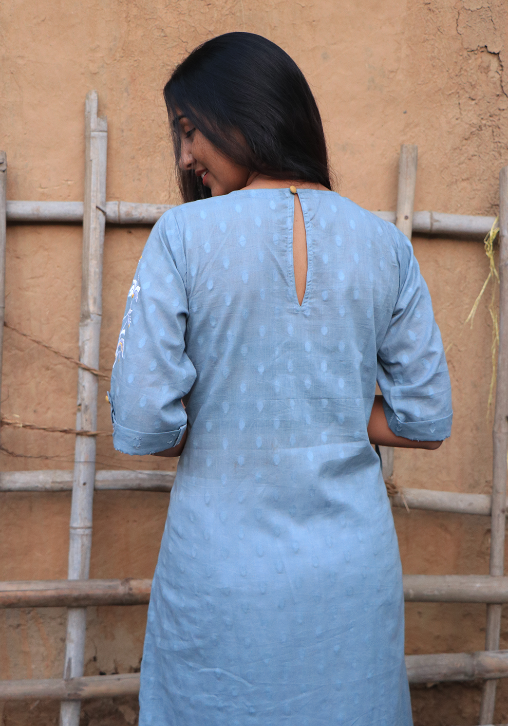 Wanderlust A-line Pale Aqua Kurta
