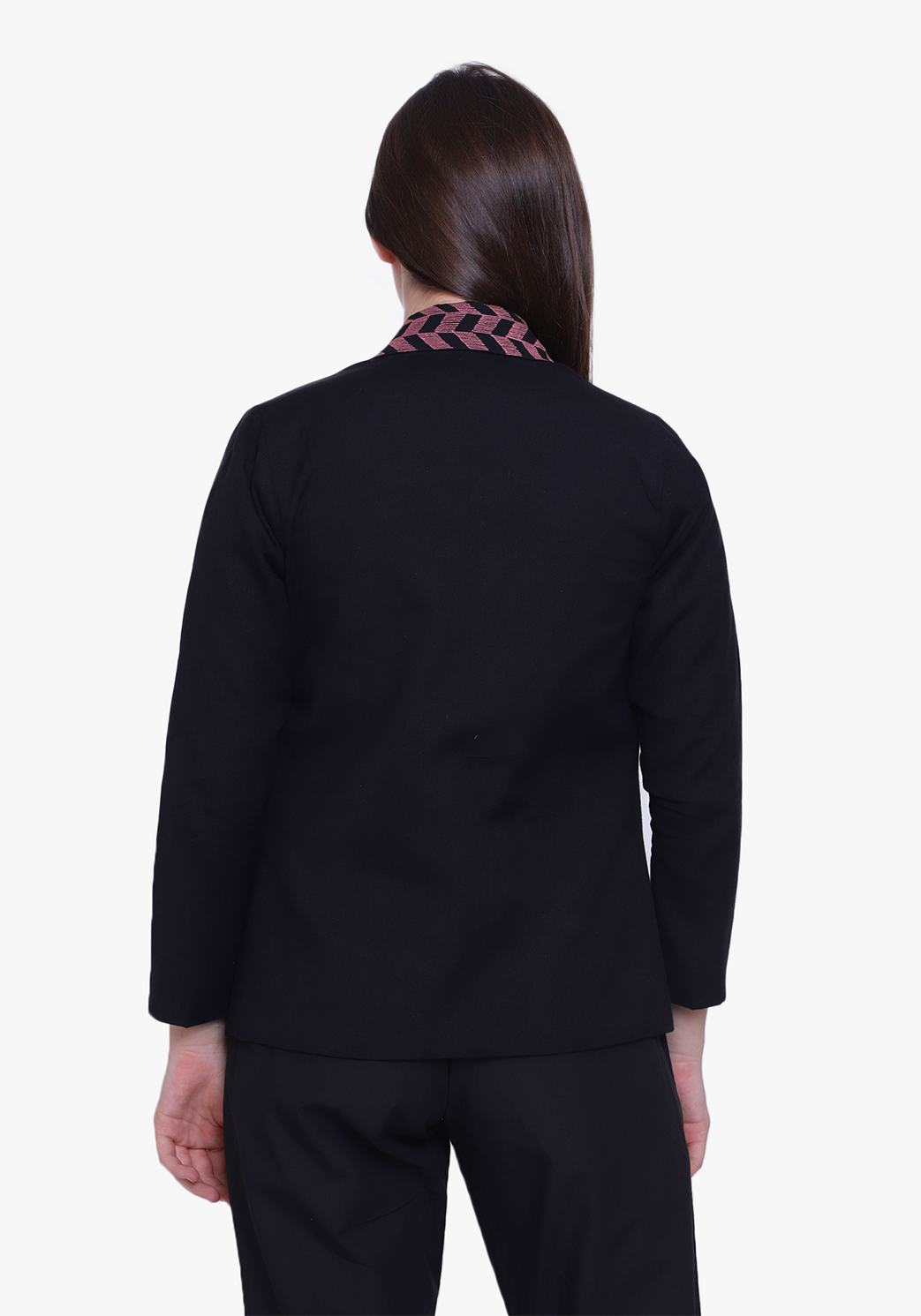 Black Geo-pattern Jacket