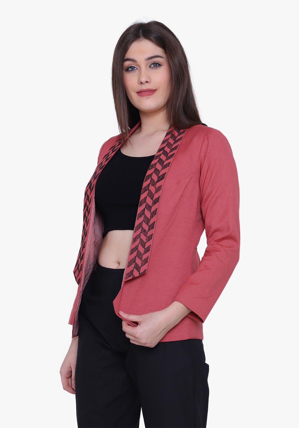 Dusty Cedar Geo-pattern Jacket