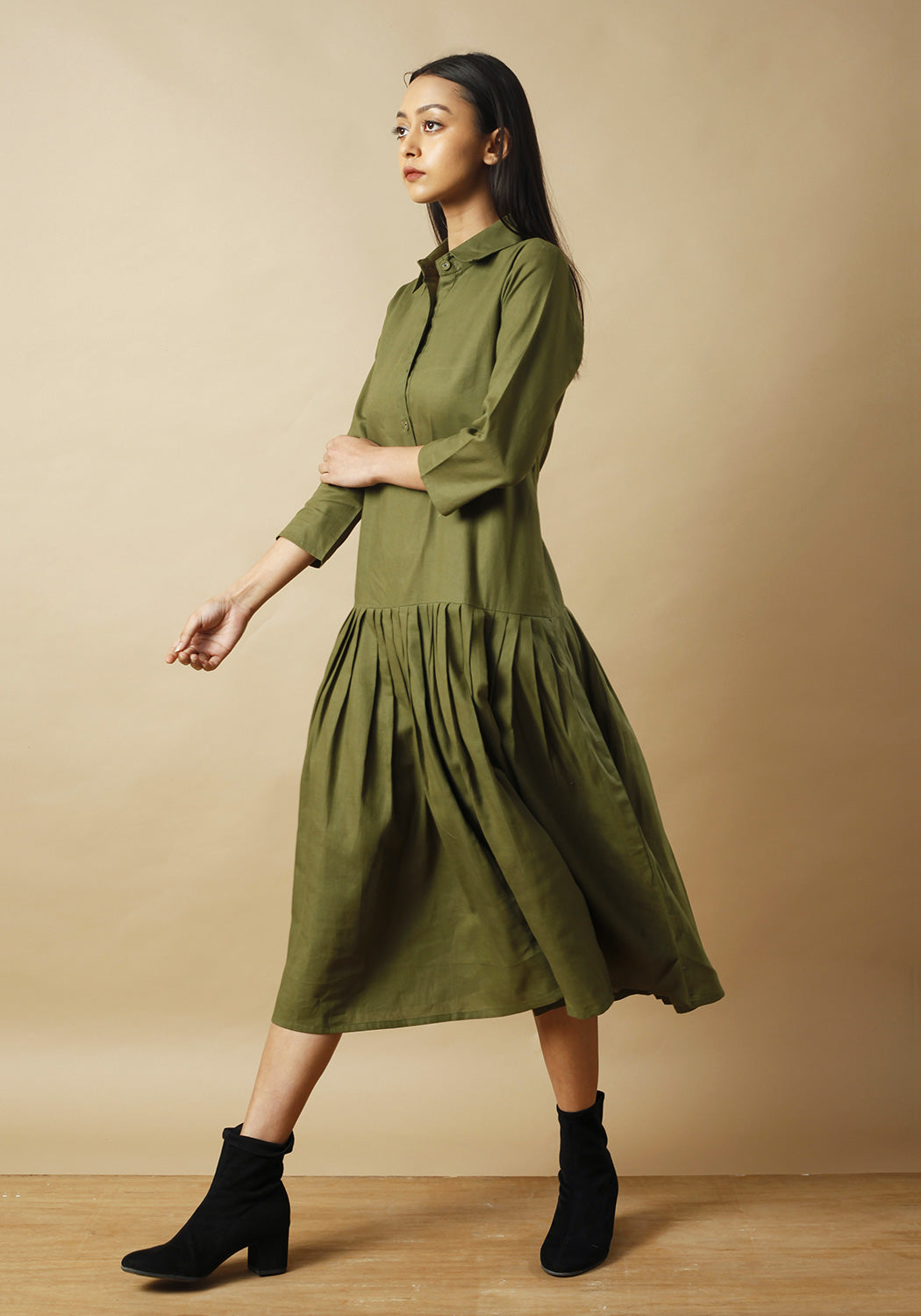 Vera Pleated Dress
