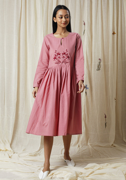 Rune Pleated Dress