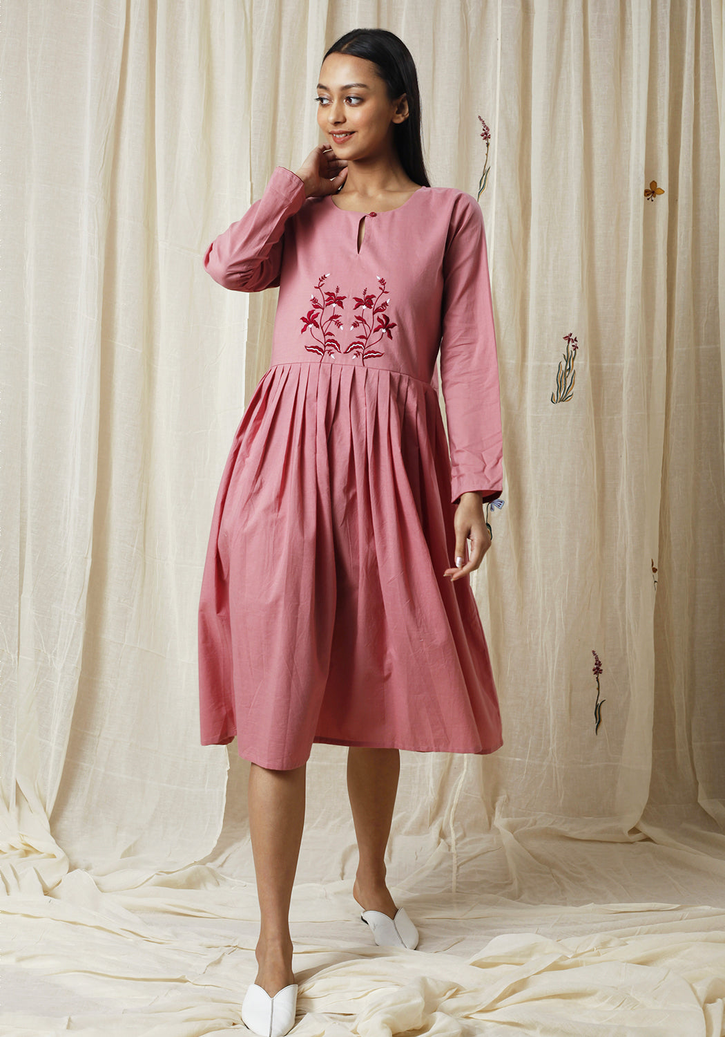 Rune Pleated Dress