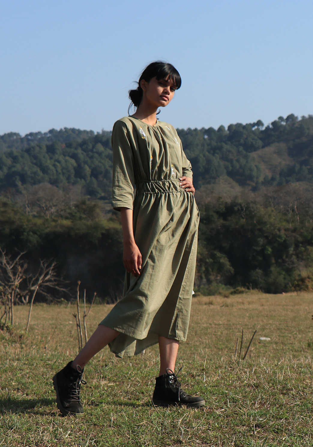 Early Summer Fair Green Dress