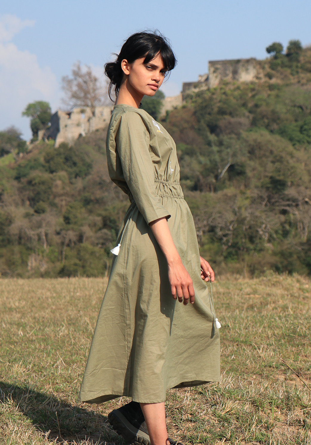 Early Summer Fair Green Dress