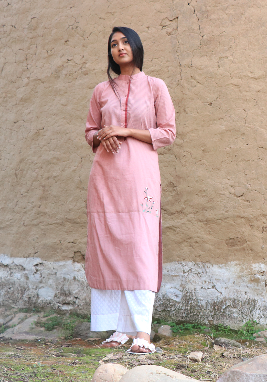 Blossom Of Dawn Pale Blush Kurta