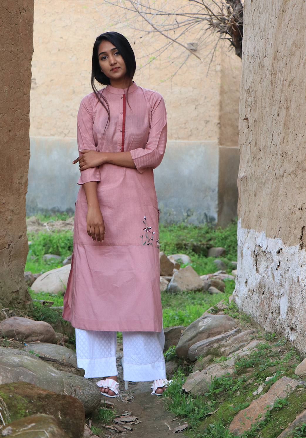 Blossom Of Dawn Pale Blush Kurta