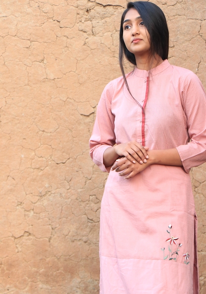Blossom Of Dawn Pale Blush Kurta