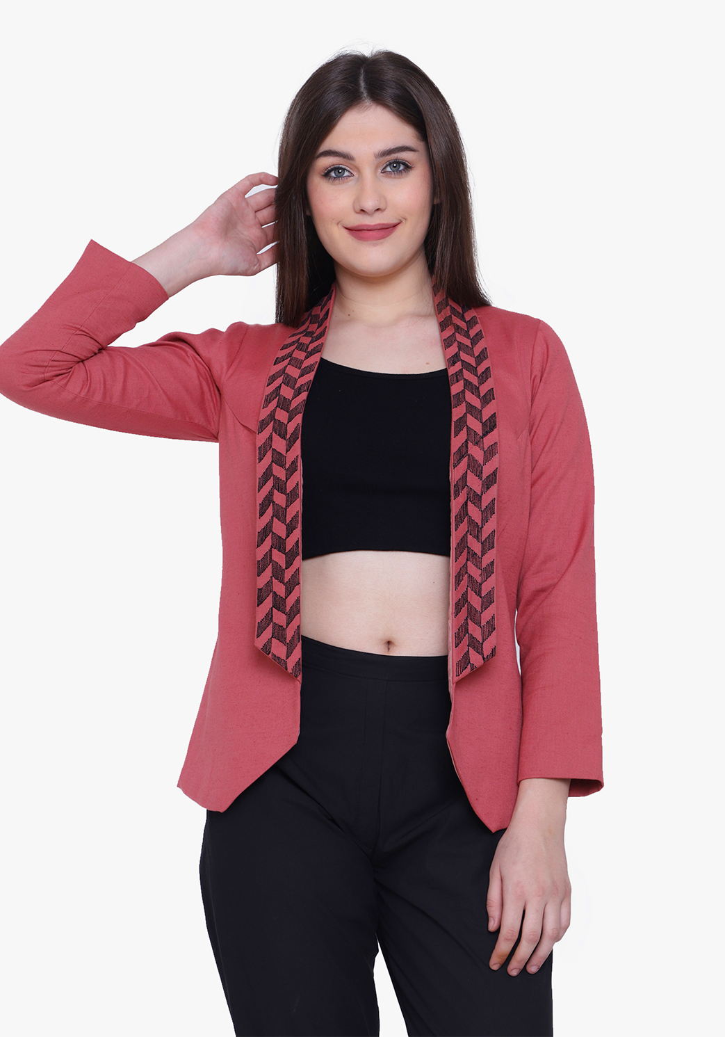Dusty Cedar Geo-pattern Jacket