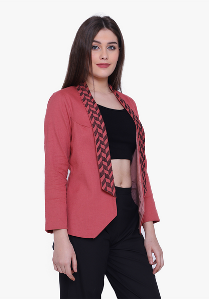 Dusty Cedar Geo-pattern Jacket