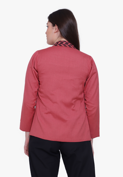Dusty Cedar Geo-pattern Jacket