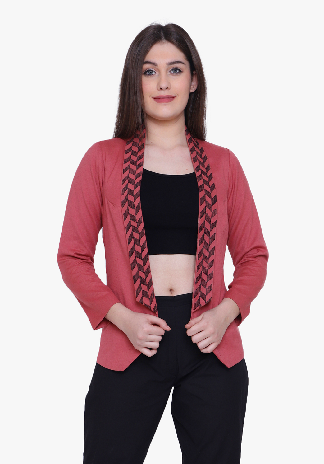 Dusty Cedar Geo-pattern Jacket