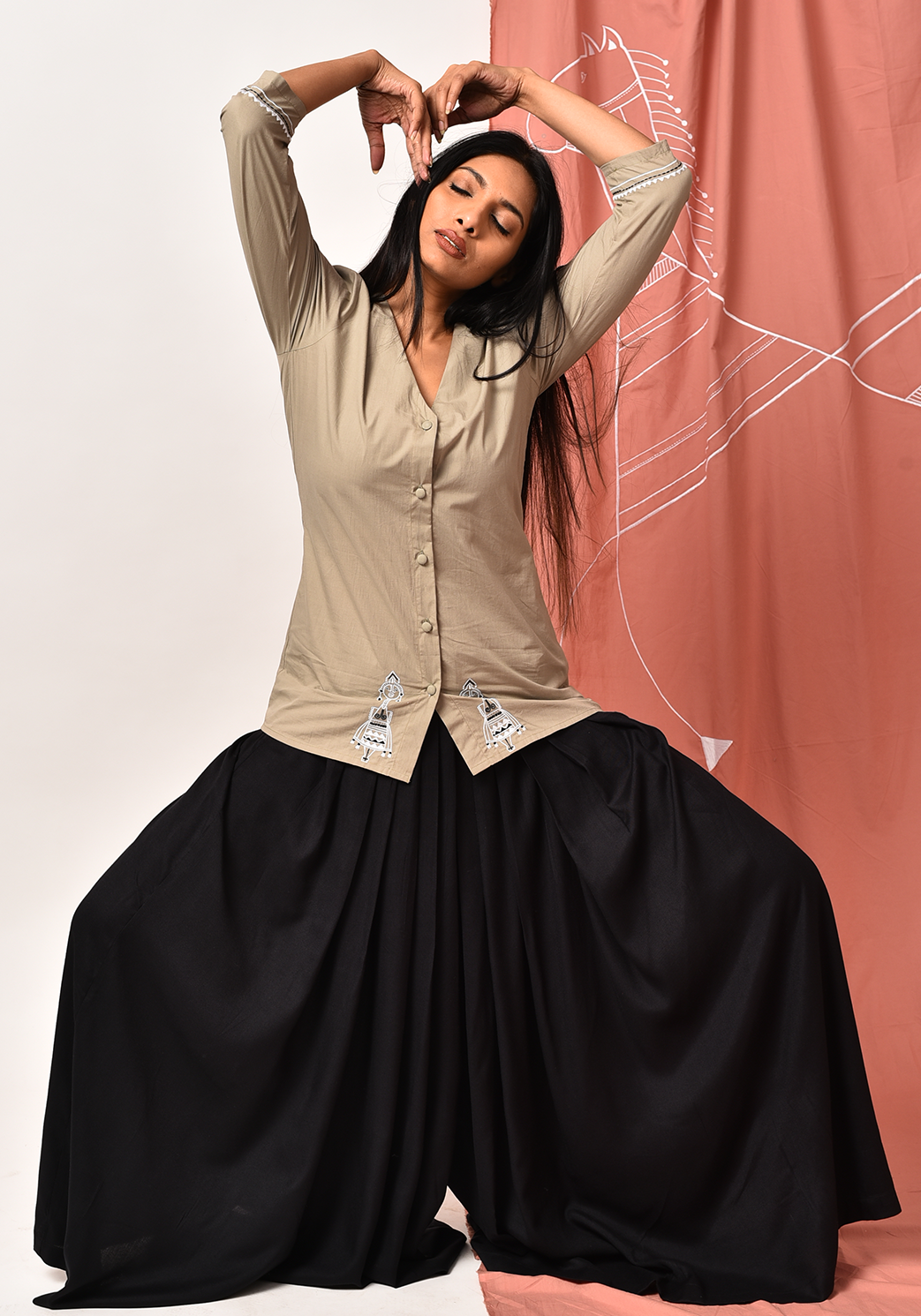 Vora V-Neck Fair Green Shirt