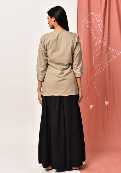 Vora V-Neck Fair Green Shirt