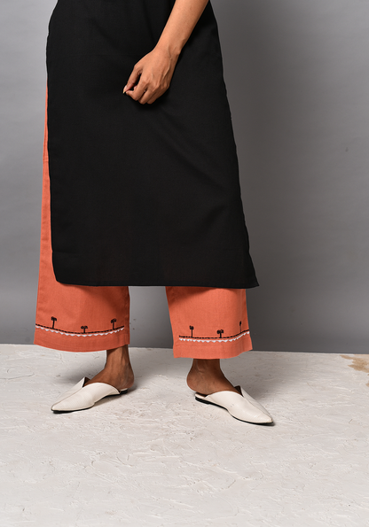 Forest Of Enchantments Black Kurta Set