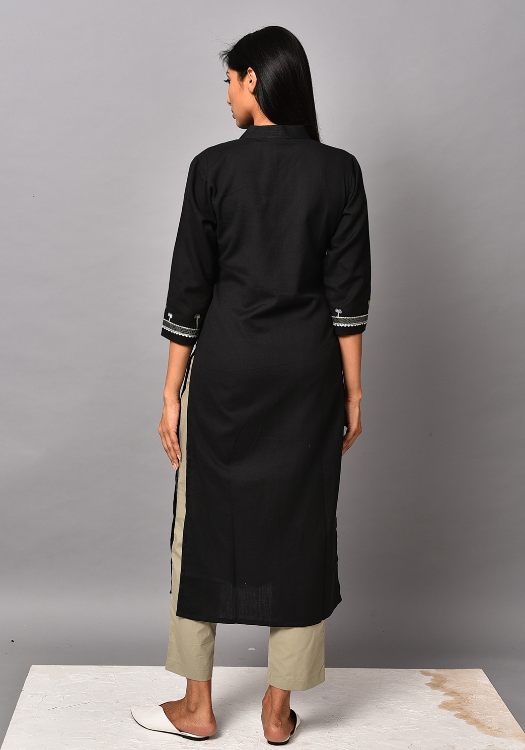 Black Order Of Tribe Kurta Set