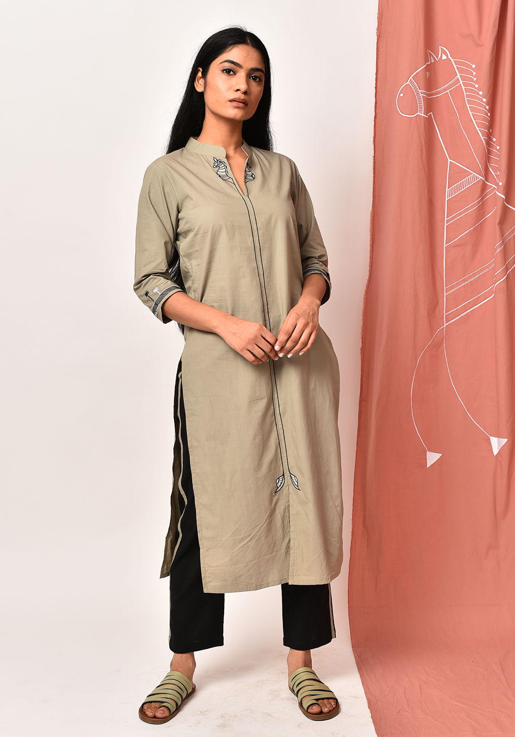 Fair Green Order Of Tribe Kurta Set