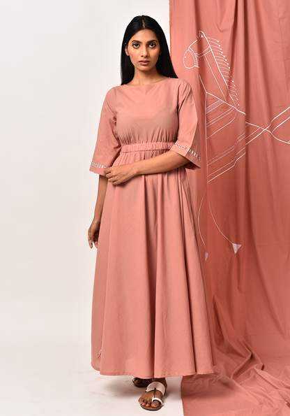 Aura Of Tribe Peach Dress