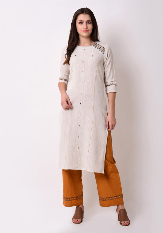 Tribal Embriodred Kurta - After Glow