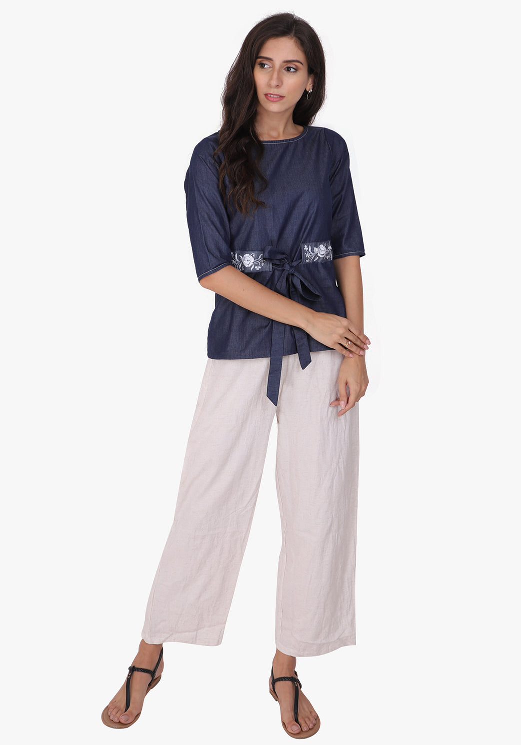 Basic Rayon Flex Palazzo- After Glow