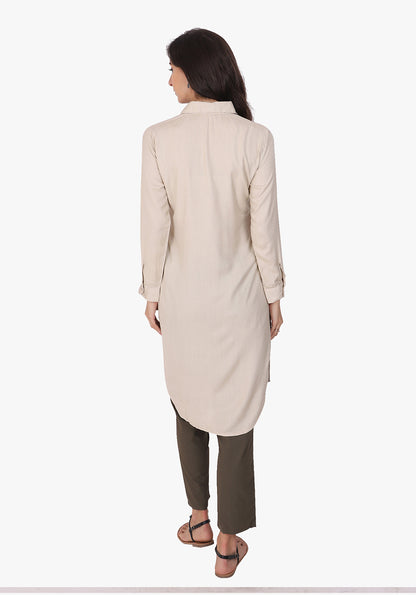 Statement Embroidered After Glow Floral Tunic